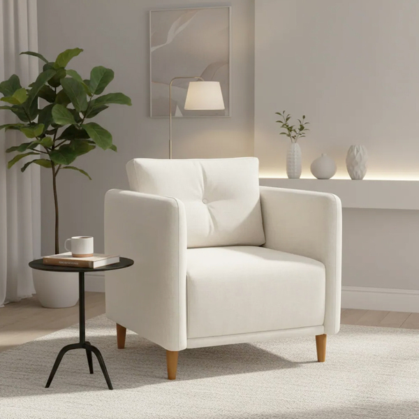 Poltrona Decorativa Aviv Para Sala Escritório Recepção Luxo L