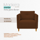 Poltrona Decorativa Aviv Para Sala Escritório Recepção Luxo L