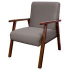 Poltrona Decorativa Bally Para Escritório Veludo Cinza - Wd D