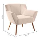 Poltrona Decorativa Balneária Linha Bege