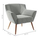 Poltrona Decorativa Balneária Linha Grafite