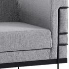 Poltrona Decorativa Base Aço Preto 2064x1 Dmobiliario