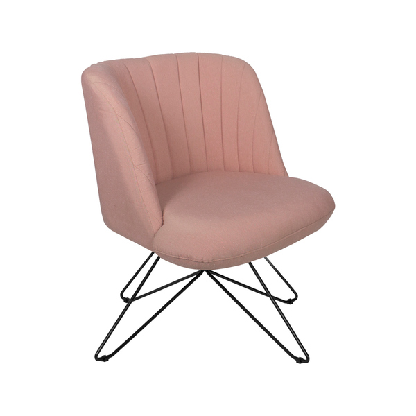 Poltrona Decorativa Base Butterfly Dortmund Algodão/poliéster