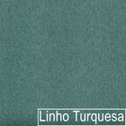 Poltrona Decorativa Base De Ferro Linho Munique Azulturquesa/