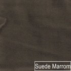 Poltrona Decorativa Base De Ferro Suede Munique Marrom/preto