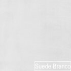 Poltrona Decorativa Base De Ferro Suede Santiago Branco/bronze