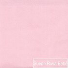 Poltrona Decorativa Base De Ferro Suede Santiago Rosa Bebê/pr