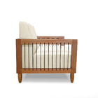 Poltrona Decorativa Base De Madeira Daia Linho Pérola - Loja