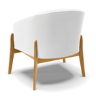 Poltrona Decorativa Base De Madeira Kit 2 Stella Sintético D0