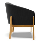 Poltrona Decorativa Base De Madeira Kit 2 Stella Suede D03 -