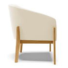 Poltrona Decorativa Base De Madeira Kit 2 Stella Veludo Bege