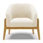 Poltrona Decorativa Base De Madeira Kit 2 Stella Veludo D03 -