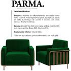 Poltrona Decorativa Base Em Aço Parma Moll