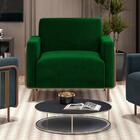 Poltrona Decorativa Base Em Aço Parma Moll