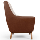 Poltrona Decorativa Base Em Madeira Juliet D02 Courissímo Mar