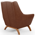 Poltrona Decorativa Base Em Madeira Juliet D02 Courissímo Mar