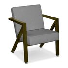 Poltrona Decorativa Base Ferro Cor Ouro Velho Suede Larissa C