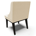 Poltrona Decorativa Base Fixa De Madeira Firenze Linho Bege/p