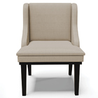 Poltrona Decorativa Base Fixa De Madeira Firenze Veludo Luxo