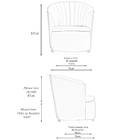 Poltrona Decorativa Base Fixa Newcobre Évora Poliéster Verde