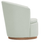 Poltrona Decorativa Base Fixa Newcobre Évora Poliéster Verde