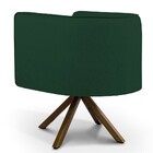 Poltrona Decorativa Base Giratória De Madeira Betina D02 Linh