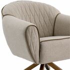 Poltrona Decorativa Base Giratória De Madeira Nina D02 Tressê