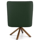 Poltrona Decorativa Base Giratória De Madeira Pérsia D02 Linh