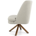 Poltrona Decorativa Base Giratória De Madeira Pérsia D02 Linh