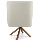 Poltrona Decorativa Base Giratória De Madeira Pérsia D02 Linh