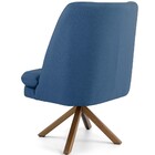 Poltrona Decorativa Base Giratória De Madeira Pérsia D02 Velu