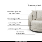 Poltrona Decorativa Base Giratória Galáxia Com Almofadas Bouc