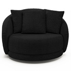 Poltrona Decorativa Base Giratória Galáxia Com Almofadas Bouc