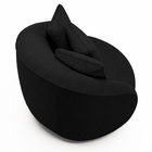 Poltrona Decorativa Base Giratória Galáxia Com Almofadas Bouc