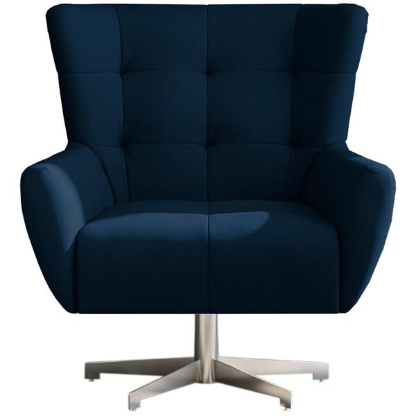 Poltrona Decorativa Base Giratoria Keoma Moll