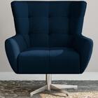 Poltrona Decorativa Base Giratoria Keoma Moll