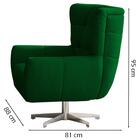 Poltrona Decorativa Base Giratoria Keoma Moll