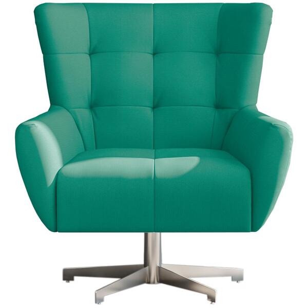 Poltrona Decorativa Base Giratoria Keoma Moll