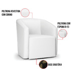 Poltrona Decorativa Base Giratória Kit 2 Stella Max Sintético