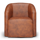 Poltrona Decorativa Base Giratória Kit 2 Stella Max Sintético