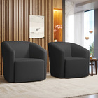 Poltrona Decorativa Base Giratória Kit 2 Stella Max Sintético