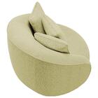 Poltrona Decorativa Base Giratoria Maly Boucle Moll