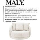 Poltrona Decorativa Base Giratoria Maly Boucle Moll