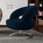 Poltrona Decorativa Base Giratoria Onix Moll