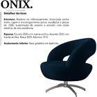 Poltrona Decorativa Base Giratoria Onix Moll
