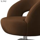 Poltrona Decorativa Base Giratoria Onix Moll