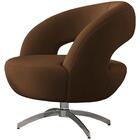 Poltrona Decorativa Base Giratoria Onix Moll