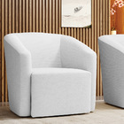 Poltrona Decorativa Base Giratória Stella Max Linho D03 - D'r