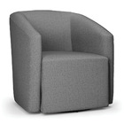 Poltrona Decorativa Base Giratória Stella Max Linho D03 - D'r