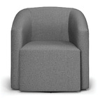 Poltrona Decorativa Base Giratória Stella Max Linho D03 - D'r